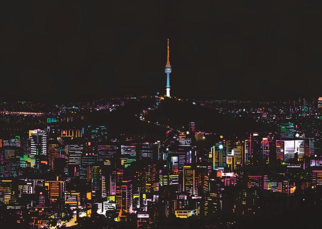 seoul tower namsan night skyline scratch art kit korean cityscape DIY scratch off paper craft mindful adult gift idea – CJWJWJYZ06582-Seoul-40.5X28.5cm, Seoul with Five-Piece Tool Set, CJWJWJYZ06582-Singapore-40.5X28.5cm, Singapore with Five-Piece Tool Set, CJWJWJYZ06582-Sydney Opera House-40.5X28.5cm, Sydney Opera House with Five-Piece Tool Set, CJWJWJYZ06582-Taj Mahal-40.5X28.5cm, Taj Mahal with Five-Piece Tool Set