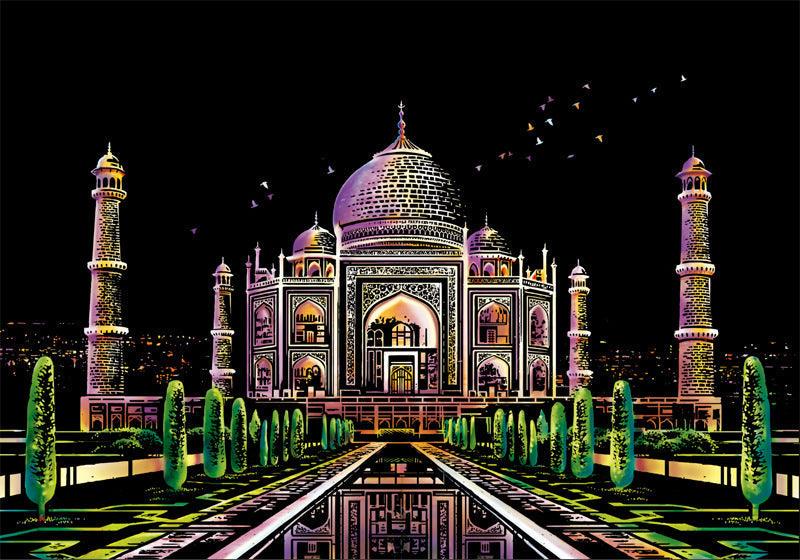 taj mahal india symmetrical reflection scratch art kit indian landmark wonder DIY scratch off paper romantic anniversary gift – CJWJWJYZ06582-Taj Mahal-40.5X28.5cm, Taj Mahal with Five-Piece Tool Set, CJWJWJYZ06582-Tokyo-40.5X28.5cm, Tokyo with Five-Piece Tool Set, CJWJWJYZ06582-Toronto-40.5X28.5cm, Toronto with Five-Piece Tool Set, CJWJWJYZ06582-Tower Bridge in London-40.5X28.5cm, Tower Bridge in London with Five-Piece Tool Set
