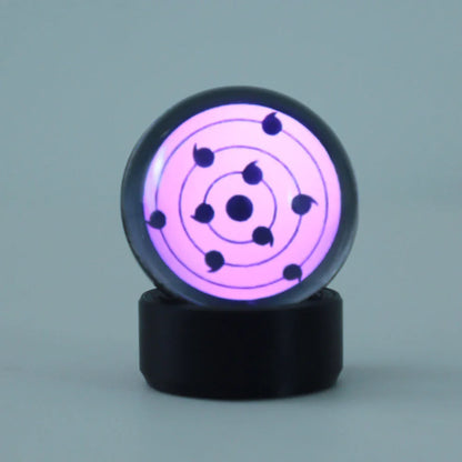 sharingan speaker crystal ball with touch wheel control play pause and volume for phone tablet and laptop