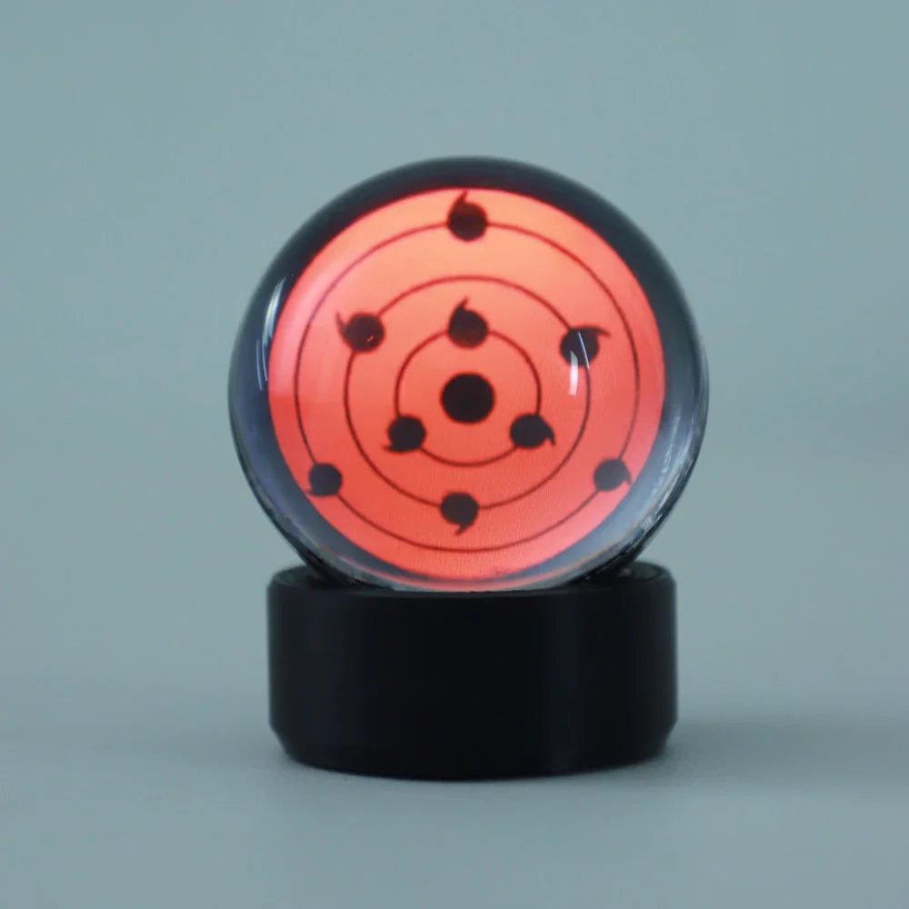 sharingan crystal ball speaker birthday christmas gift for anime fans glowing eye display sphere for desk