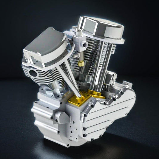 Puzzloria™ | DIY Motorcycle V2 9cc Air-Cooled Gasoline V-Twin Dual Cylinder 4-Stroke Engine FG-VT9 - Puzzloria