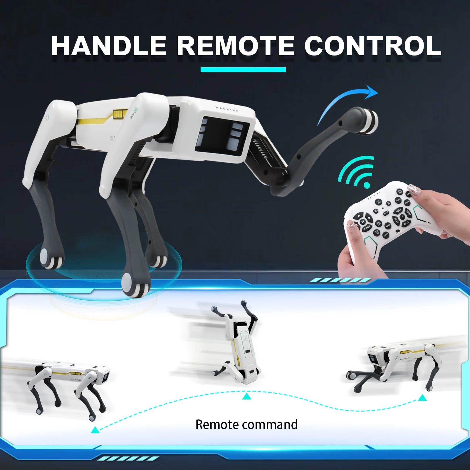 Robotic dog with remote control Smart Robot Dog Toy with Voice Control Remote and App Programming for Kids