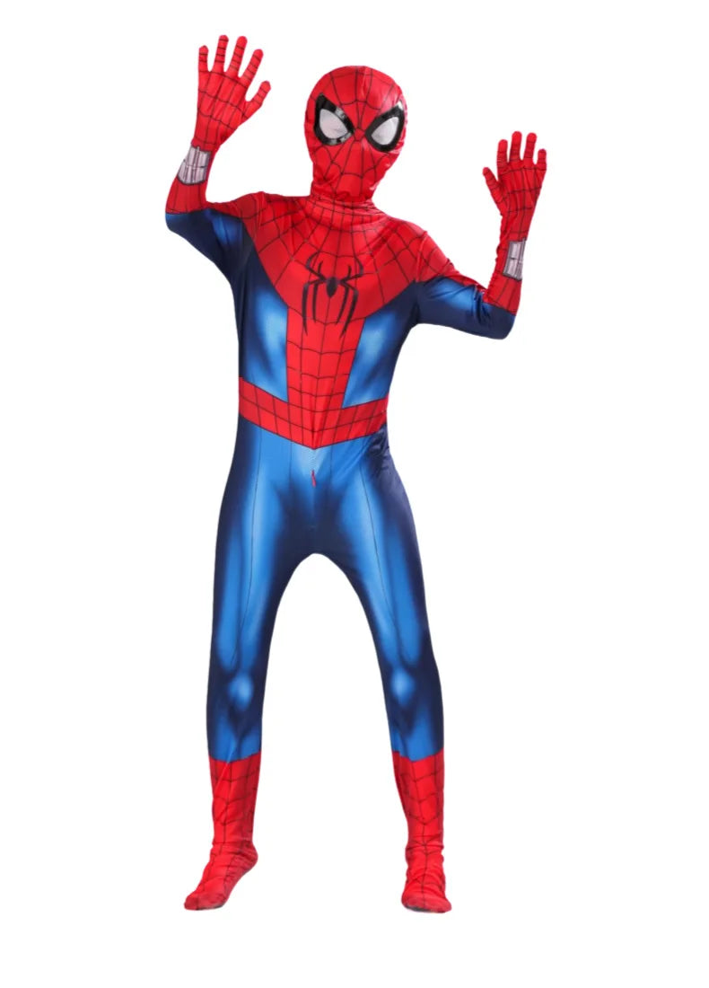 new movie spiderman suit for kids, red and blue full body costume with web shooter print for halloween and superhero parties, 3256812885874038-BND-100, 3256812885874038-BND-110, 3256812885874038-BND-120, 3256812885874038-BND-130, 3256812885874038-BND-140, 3256812885874038-BND-150, 3256812885874038-BND-160, 3256812885874038-BND-170, 3256812885874038-BND-180, 3256812885874038-BND-190