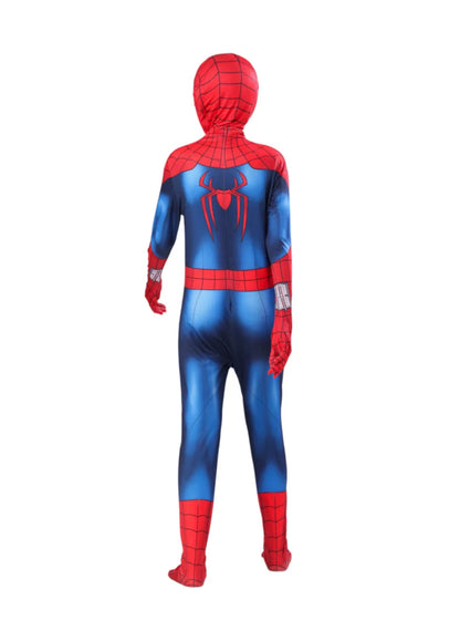 blue and red spiderman jumpsuit for kids, full body superhero costume for halloween, holiday parties and spider-man fan gifts, 3256812885874038-BND-100, 3256812885874038-BND-110, 3256812885874038-BND-120, 3256812885874038-BND-130, 3256812885874038-BND-140, 3256812885874038-BND-150, 3256812885874038-BND-160, 3256812885874038-BND-170, 3256812885874038-BND-180, 3256812885874038-BND-190