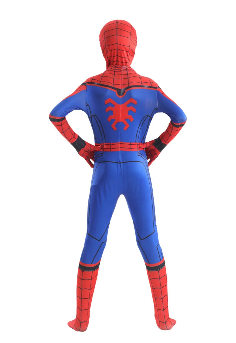 spider-man costume for boys halloween, red and blue superhero bodysuit with hood mask for school dress up days and party games, 3256812885874038-HC-100, 3256812885874038-HC-110, 3256812885874038-HC-120, 3256812885874038-HC-130, 3256812885874038-HC-140, 3256812885874038-HC-150, 3256812885874038-HC-160, 3256812885874038-HC-170, 3256812885874038-HC-180, 3256812885874038-HC-190