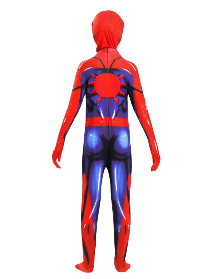 red and navy spiderman suit with printed muscle shading, kids halloween costume and superhero birthday party outfit for boys, 3256812885874038-MU-100, 3256812885874038-MU-110, 3256812885874038-MU-120, 3256812885874038-MU-130, 3256812885874038-MU-140, 3256812885874038-MU-150, 3256812885874038-MU-160, 3256812885874038-MU-170, 3256812885874038-MU-180, 3256812885874038-MU-190