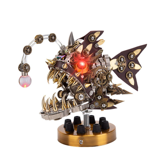 Puzzloria | DIY 3D Mechanical Anglefish Metal Model Puzzles Building Block Set Toys 1064PCS+