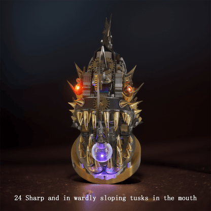 steampunk metal fish model kit lure stalk and gear segments detail for adults collectible model kit, 2023