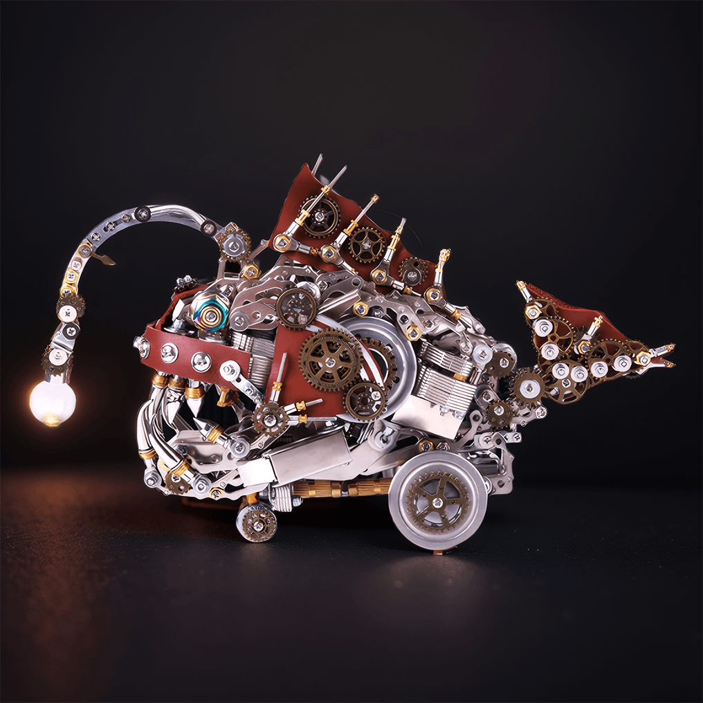 3d metal puzzle kit anglerfish glowing lure arm segments and spiked dorsal fin for adults, 2023, 2026