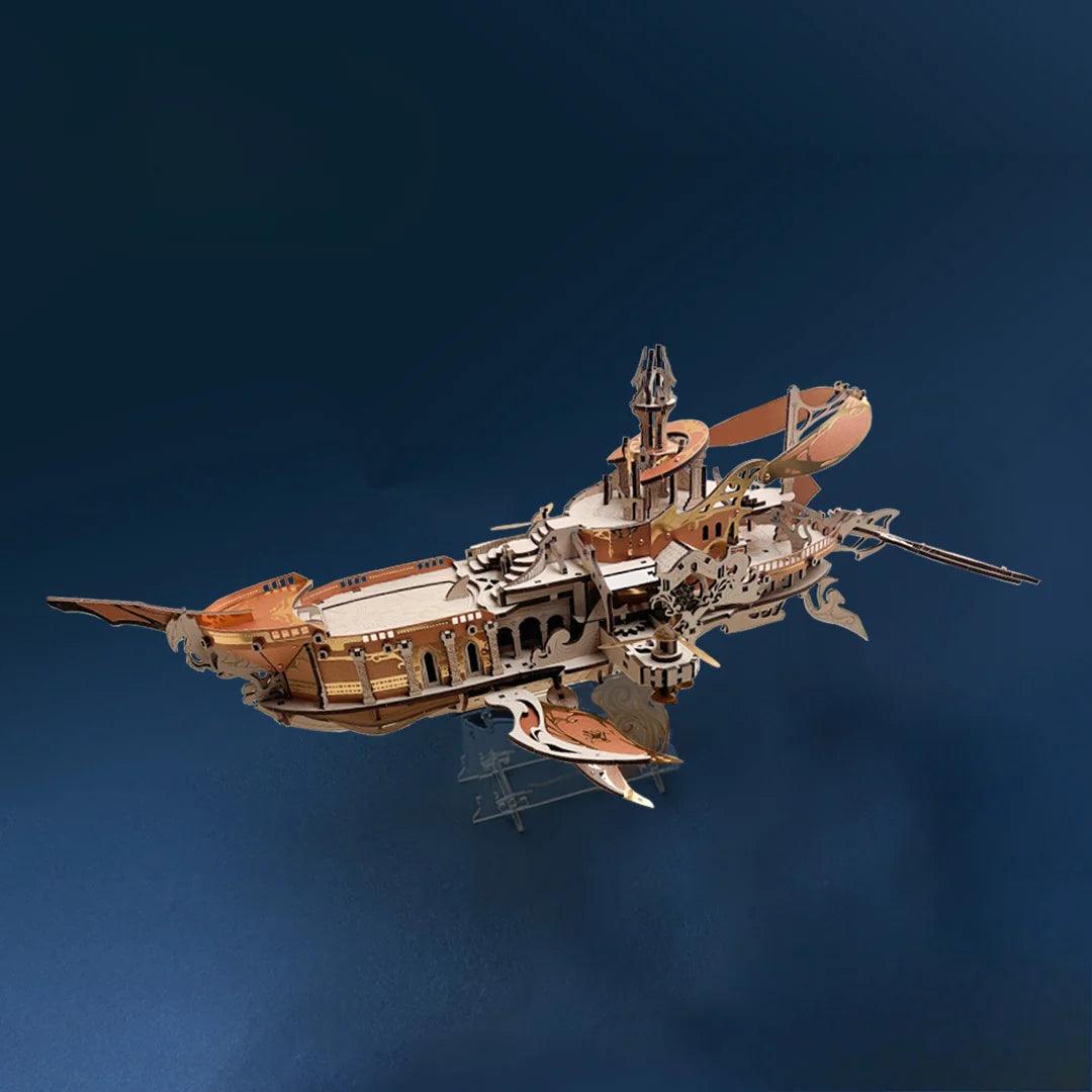 wooden voyager ship model kit birthday and christmas gift for adults who like maritime collectibles, Gold