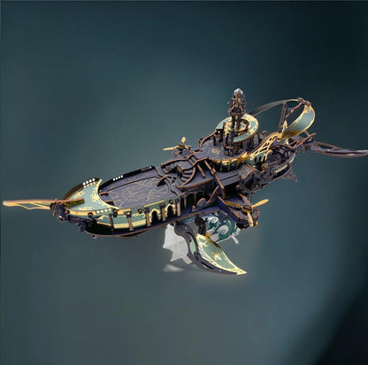 laser cut birch ship puzzle for adults with a build taking eight to ten hours across several evenings, Blue
