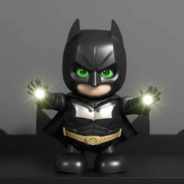 Batman dance hero LED robot action figure dancing toy with music and lights kids superhero gift desk decor