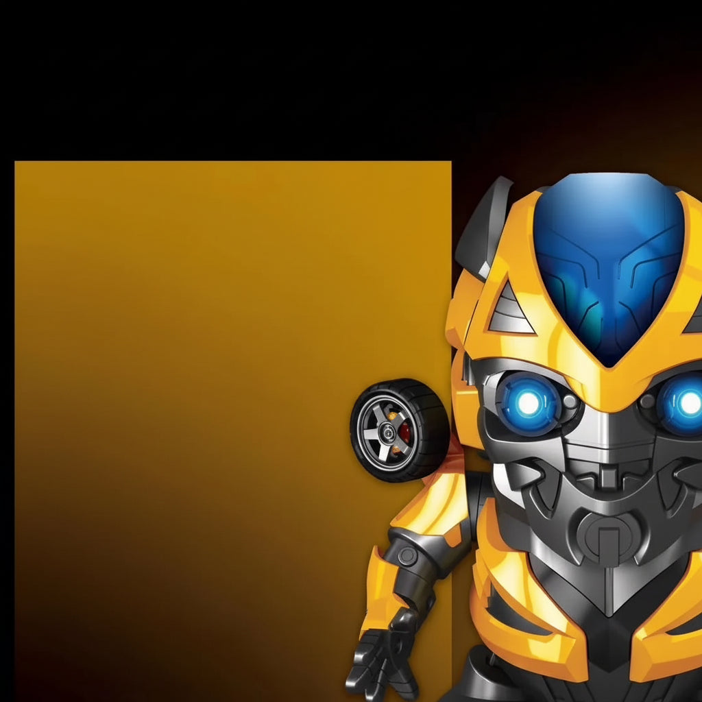 Bumblebee dance hero LED robot action figure dancing toy with music and lights kids superhero gift desk decor