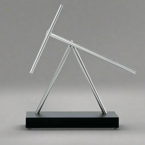 swinging sticks kinetic energy sculpture iron man 2 desk perpetual motion art collector statement gift dad – Black