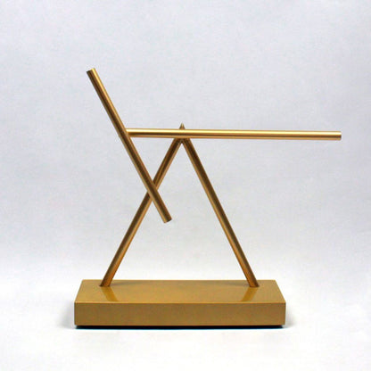 gold swinging sticks kinetic energy sculpture luxury desk perpetual motion art executive office gift for boss – Gold