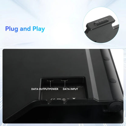 triple screen laptop monitor extender with dual 14 inch fhd 1080p ips panels for portable workstation setup