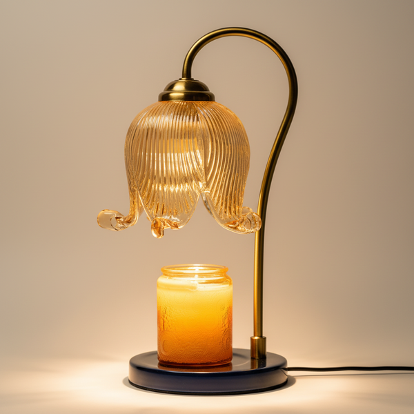 tulip flower candle warmer lamp for jar candles flameless bedside fragrance