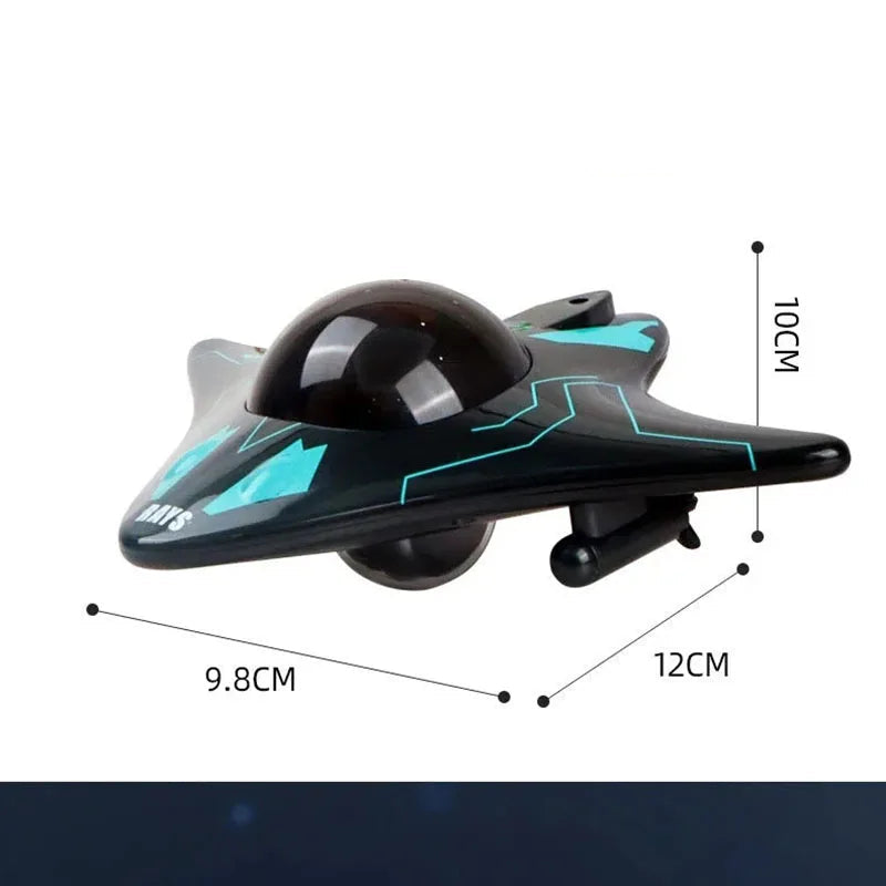 underwater drone RC spy boat dimensions 12cm length 9.8cm width 10cm height manta-ray WiFi FPV camera kids toy