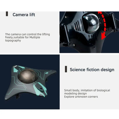 camera lift function close-up underwater drone RC spy boat dome adjustable angle multi-topography filming kids toy