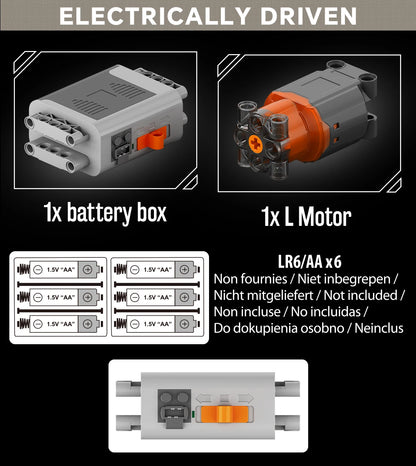 electrically driven v8 engine kit powered by a motor and 6 AA batteries, buildable mini v8 engine that actually runs