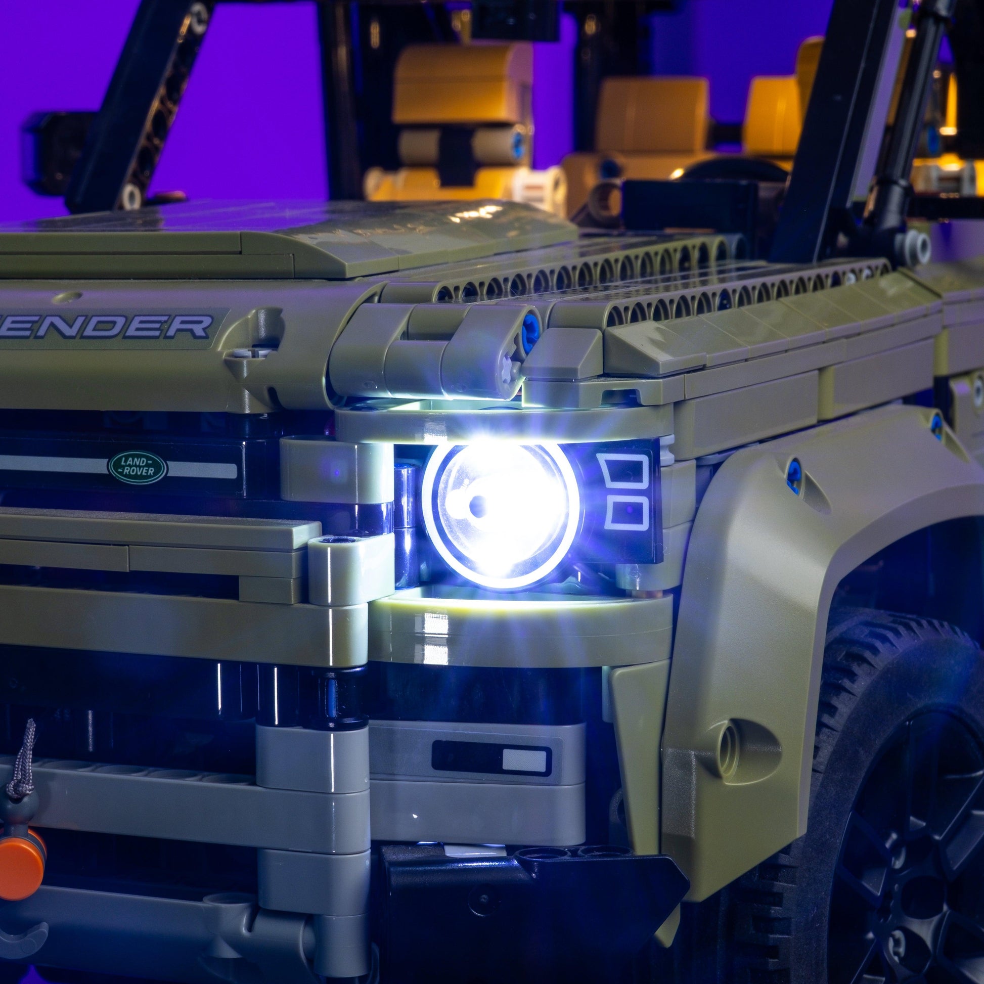 Vehicle starter pack LEGO compatible LED kits color-coded wires reversible install for display upgrades