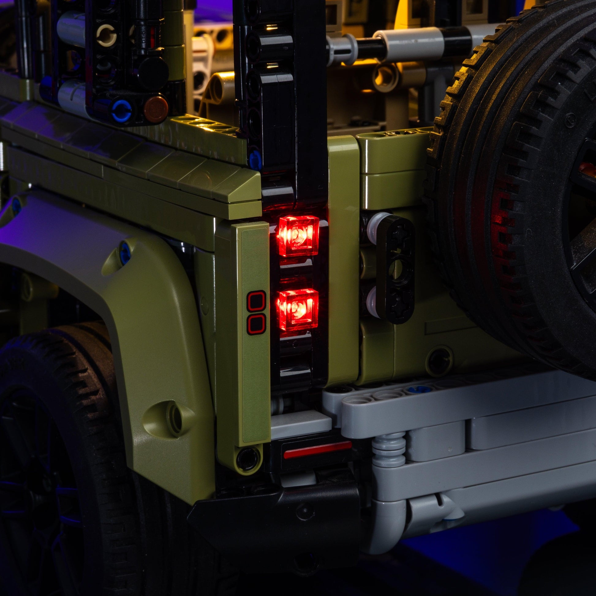 light kit bundle for Vehicle LEGO sets transforms finished builds into illuminated glowing display models