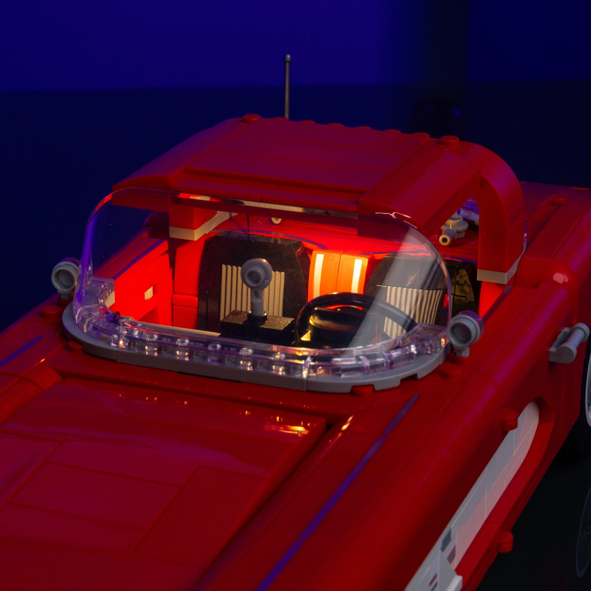 LED lighting bundle for Vehicle LEGO sets with USB and battery powered tool-free install for collectors