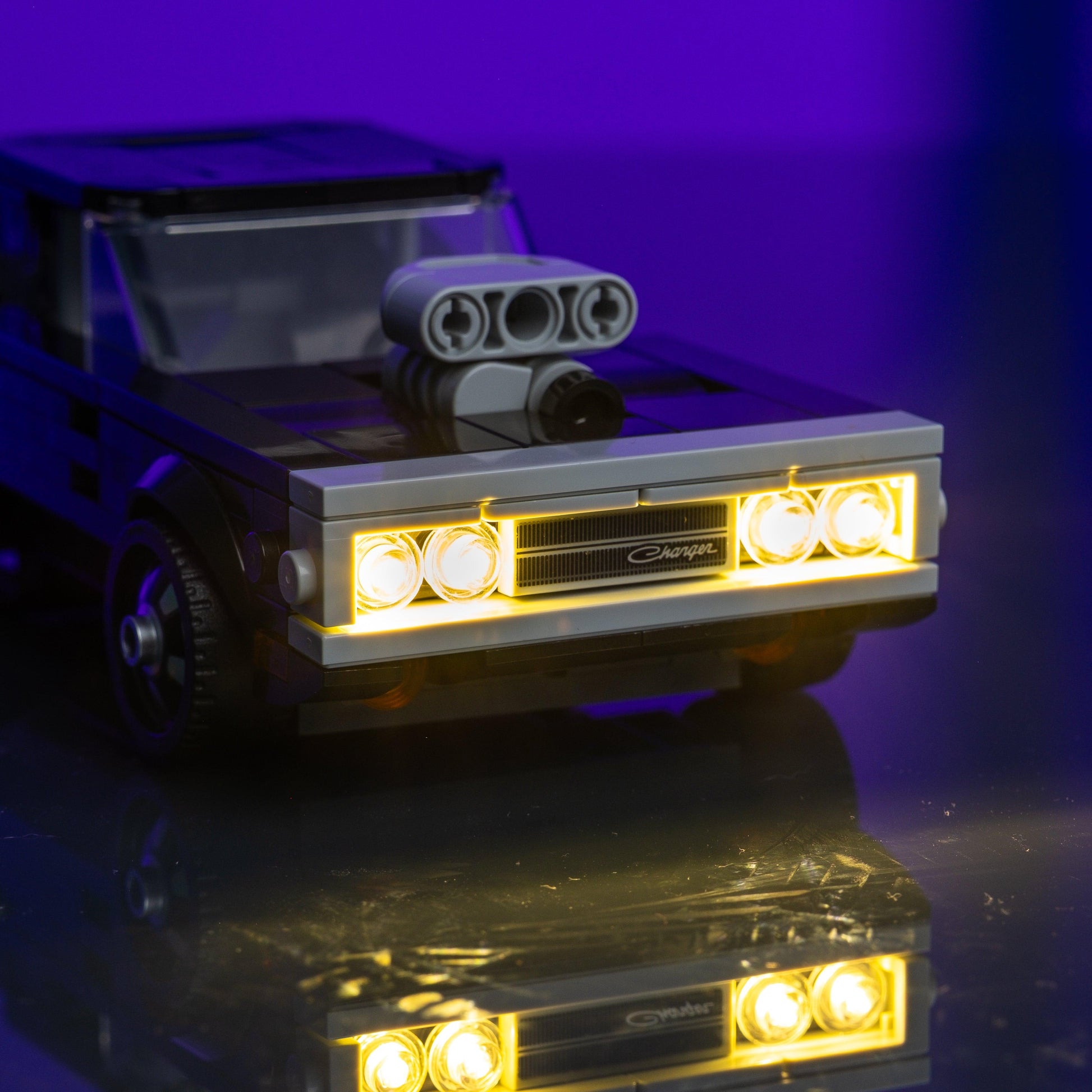 Vehicle starter pack LEGO compatible LED kits color-coded wires reversible install for display upgrades