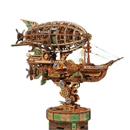 advanced 3d wooden puzzle mechanical kit screen free building project birthday christmas gift for collectors of model kits – Wind Voyager, Sailing In Fog