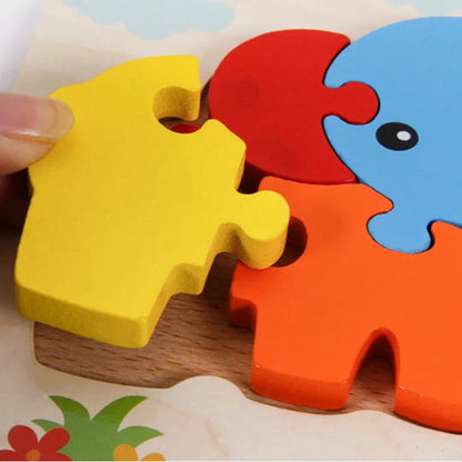 chunky wooden puzzle pieces toddler grip safe 3D jigsaw montessori fine motor – Frog, Owl Branch, Owl Stars, Crab, Butterfly, Ladybug, Bee, Duck, Car