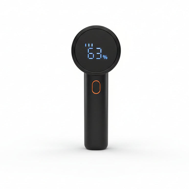 Puzzloria rechargeable electric fabric shaver with LED display and 6-blade stainless steel system for removing lint from clothing and furniture