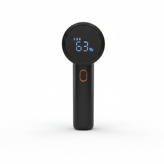 Puzzloria rechargeable electric fabric shaver with LED display and 6-blade stainless steel system for removing lint from clothing and furniture