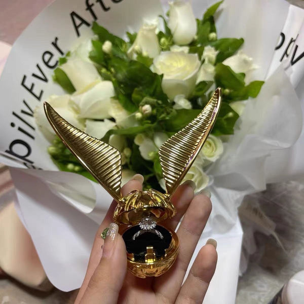 Magical Harry Potter Golden Snitch Ring Box Customer Review