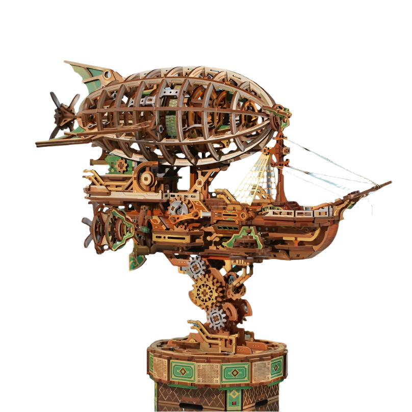 Puzzloria | Sailing In Fog - 3D Mechanical Airship Puzzle