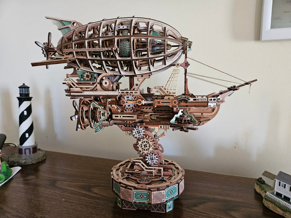 Puzzloria™ | Sailing In Fog - 3D Mechanical Airship Puzzle Customer Review