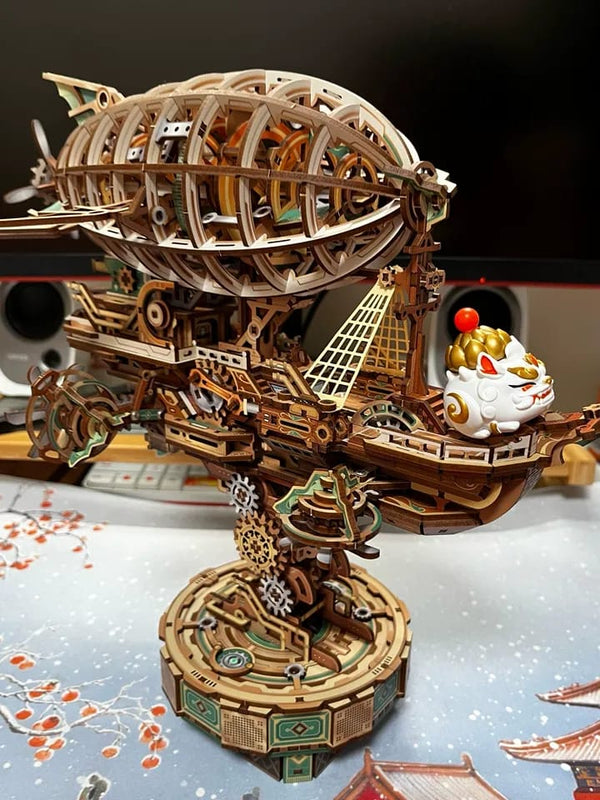 Puzzloria™ | Sailing In Fog - 3D Mechanical Airship Puzzle Customer Review