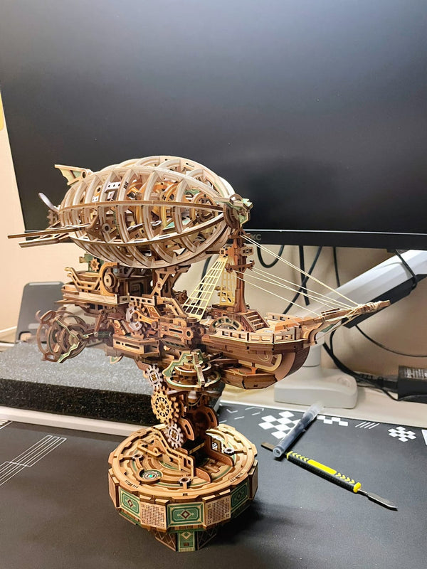 Puzzloria™ | Sailing In Fog - 3D Mechanical Airship Puzzle Customer Review