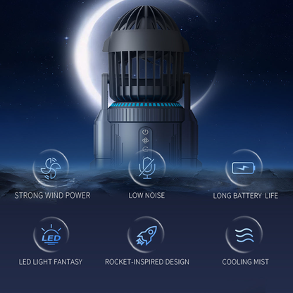 Puzzloria™ | Creative Rocket Desktop Fan